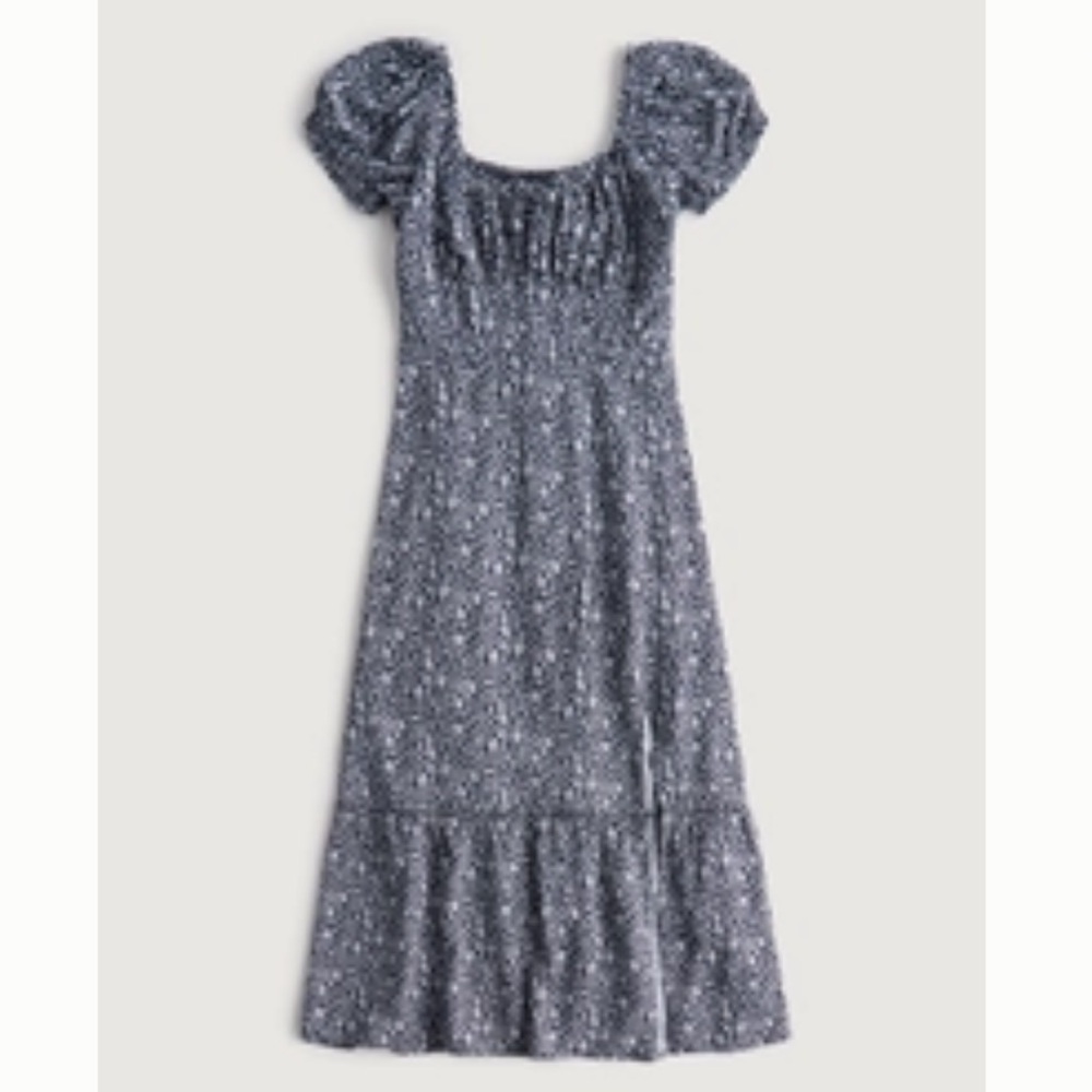 Hollister On-or-Off Shoulder Ruched Midi Dress